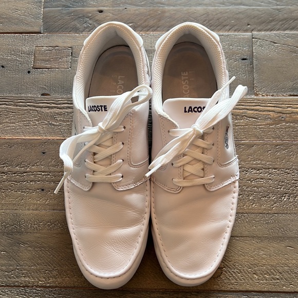 Lacoste Dreyfus Boat Shoes White / Navy - Picture 2 of 7